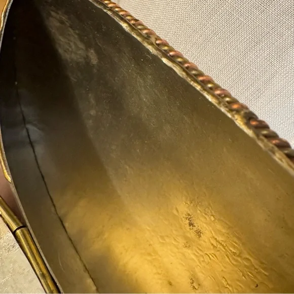 Vintage Luciano Style Mixed Metal Handbag with Rope Straps - Picture 6 of 13